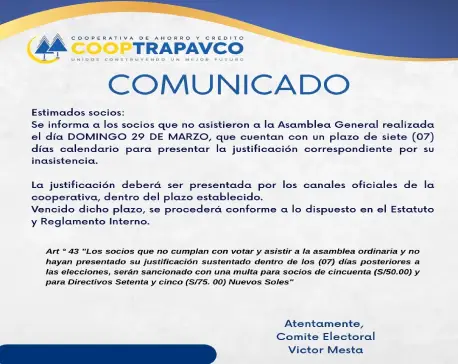 Asamblea General - Inasistencia
